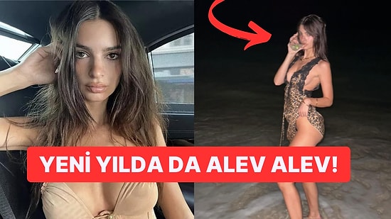 "Dünyanın En Seksi Kadını" Ünvanının Hakkını Veren Emrata Yılın İlk Pozuyla Tozu Dumana Kattı