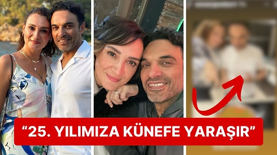Sevilen Çift Uğur Aslan ve Sema Ergenekon Evlilik Yıl Dönümlerini Bu Defa Künefe Keserek Kutladı!