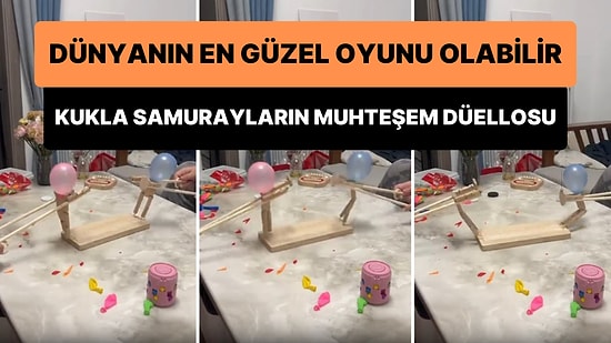 Kukla Samurayları Kontrol Ederek Düello Yapan Kişilerin Mükemmel Oyunu Sosyal Medyada Viral Oldu