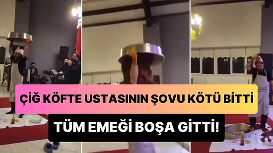 Yoğurduğu Çiğ Köfte ile Şov Yapmak İsterken Dumura Uğrayan Usta