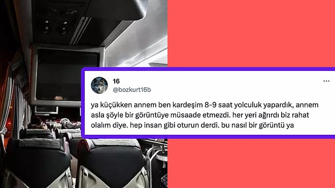 Otobüsteki Bir Ailenin İlginç Uyku Pozisyonu ve Rahatlık Seviyeleri Tartışma Yarattı!