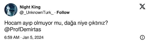 Selahattin Demirtaş, "Abime siyaset yaptırmadıkları için dağa gitti" demişti, sosyal medya kullanıcıları da mentionlarıyla Prof. Dr. Özgür Demirtaş'ı yine darladı.