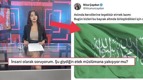 Kelime-i Tevhid Bayrağı Paylaşan Gazeteci Kıyafetine Gelen "Müslümana Yakışıyor mu?" Sorusuna Yanıt Verdi