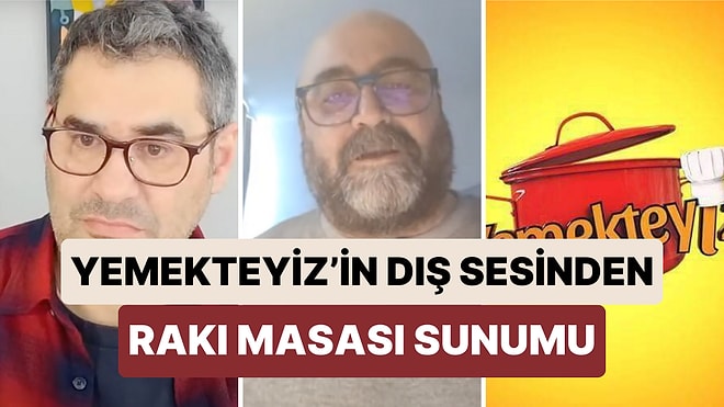 Enver Aysever'in Programına Katılan Yemekteyiz Programının Dış Sesi Tarkan Koç Rakı Masası Seslendirmesi Yaptı