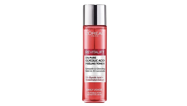 9. L'Oréal Paris Revitalift%5 Saf Glikolik Asit Peeling Etkili Tonik