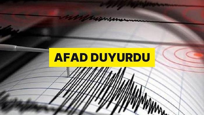 AFAD Duyurdu: Malatya'da 4 Büyüklüğünde Deprem