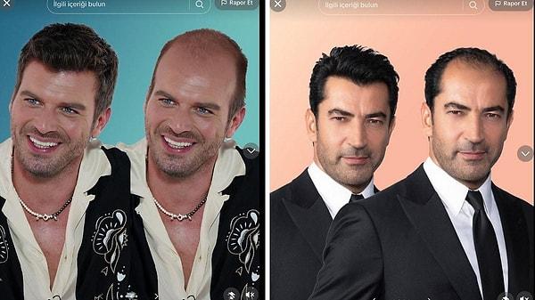 TikTok kullanıcısı daha önce Kıvanç Tatlıtuğ ve Kenan İmirzalıoğlu'nun sırma saçlarını kaybettirip kelleştirdiği kareleri paylaşmıştı.