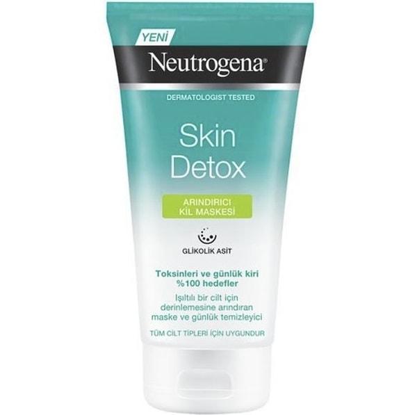 Neutrogena Skin Detox arındırıcı ve detoks etkili kil maskesi.