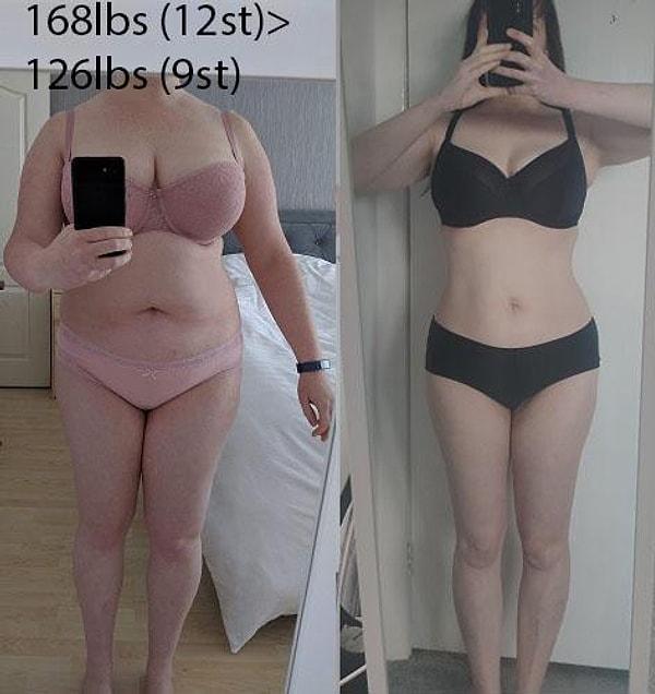 10. "9 ayda 20 kilo verdiğim için kendimle gurur duyuyorum."