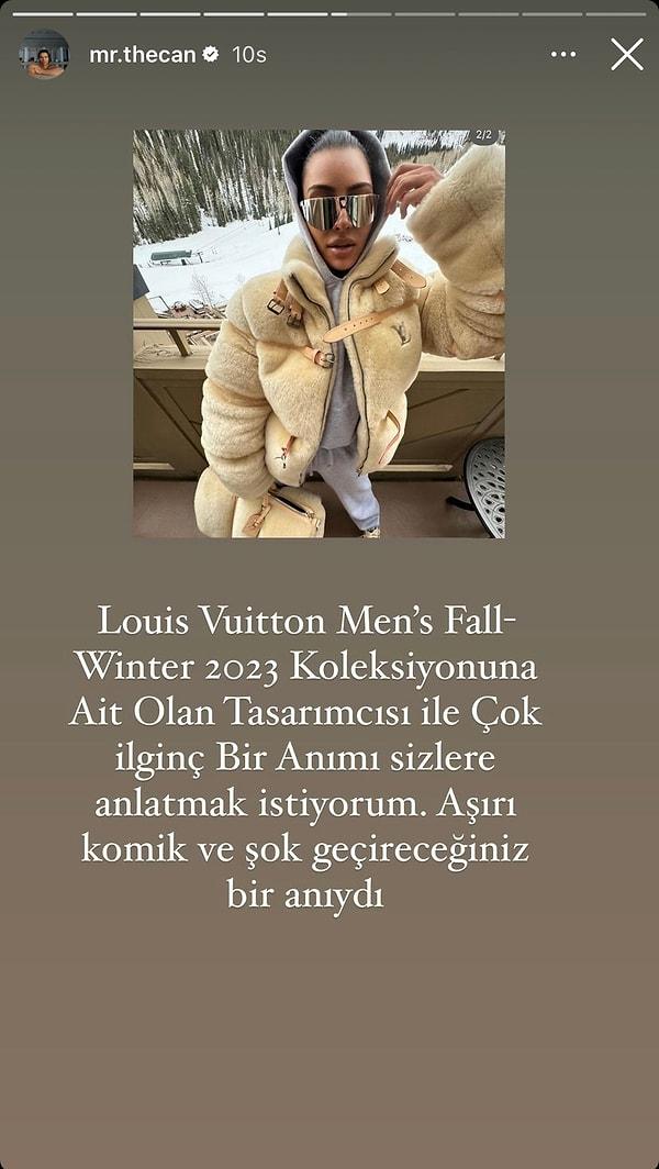 Mr. Thecan, hayat tarzıyla hepimizi kıskandırırken, Instagram hesabı üzerinden Louis Vuitton'un tasarımcısıyla yaşadığı ilginç anısını paylaşarak hepimizi kıskandırmaya devam ediyor.