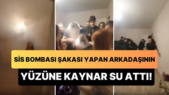 Evin İçine Sis Bombası Atarak Şaka Yapan Arkadaşının Yüzüne Kaynar Su Atarak Şaka Yapan Kadın