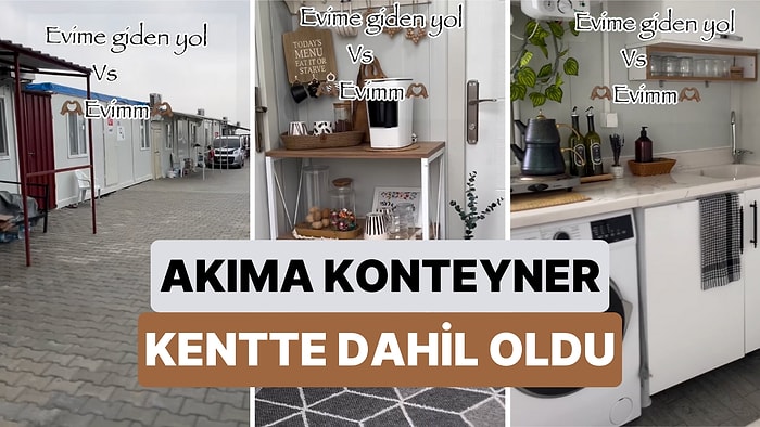 "Evime Giden Yol vs Evim" Video Akımına Konteyner Kentte Dahil Olan Kadın Hem Hüzünlendirdi Hem Gülümsetti