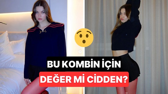 Afra Saraçoğlu'nun Göz Kanatan Kırmızı Çoraplı Kombininin Fiyatı Dudak Uçuklattı!