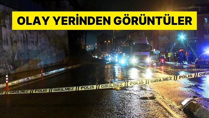 Okulun İstinat Duvarı Çöktü: Cadde Trafiğe Kapatıldı