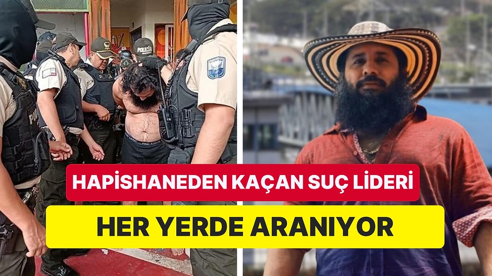 Hapishaneden Kaçan Çete Lideri Ekvador'da Olağanüstü Hal İlan Edilmesine Sebep Oldu!