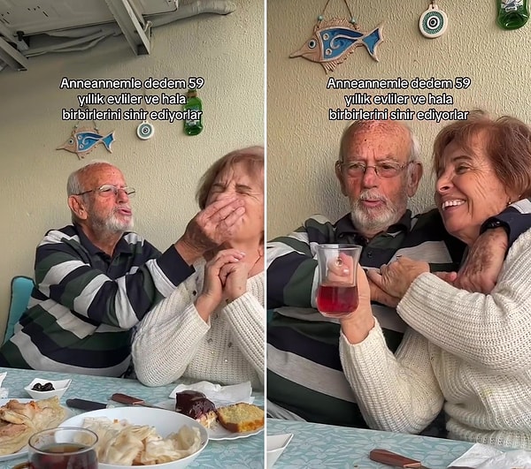 Anneanne ve dedesinin 59 yıllık evli olduğunu belirten kadın, onca yıla rağmen dedesinin ilk günkü gibi anneannesini sinir ettiği anları paylaştı.