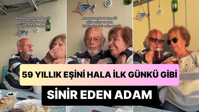 59 Yıllık Evli Çiftin Hala İlk Günkü Gibi Birbirlerini Sinir Ettikleri Aşk Dolu Anları