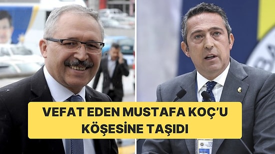 Ali Koç ve Abdulkadir Selvi’nin FETÖ Kavgası: “Benim Zekatım 40 Ali Koç Eder”