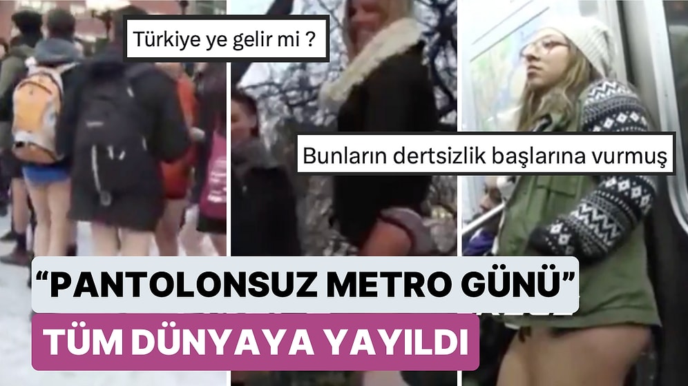 Londra'nın Geleneksel "Pantolonsuz Metro Günü" Tüm Dünyaya Yayılınca Farklı Ülkelerden İlginç Görüntüler Geldi