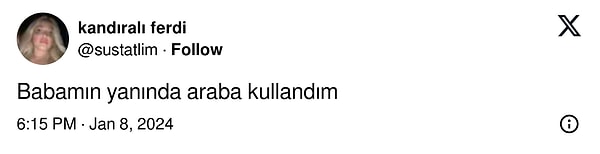 6. Babamı en gergin gördüğüm nadir anlardan.