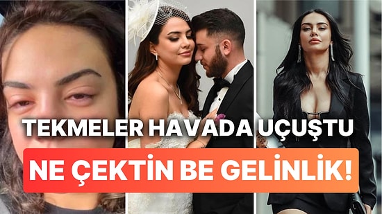 Eski Eşinin Güzellik Merkezine Haciz Gönderdiğini İddia Eden Ece Ronay, Hıncını Gelinliğini Tekmeleyerek Aldı