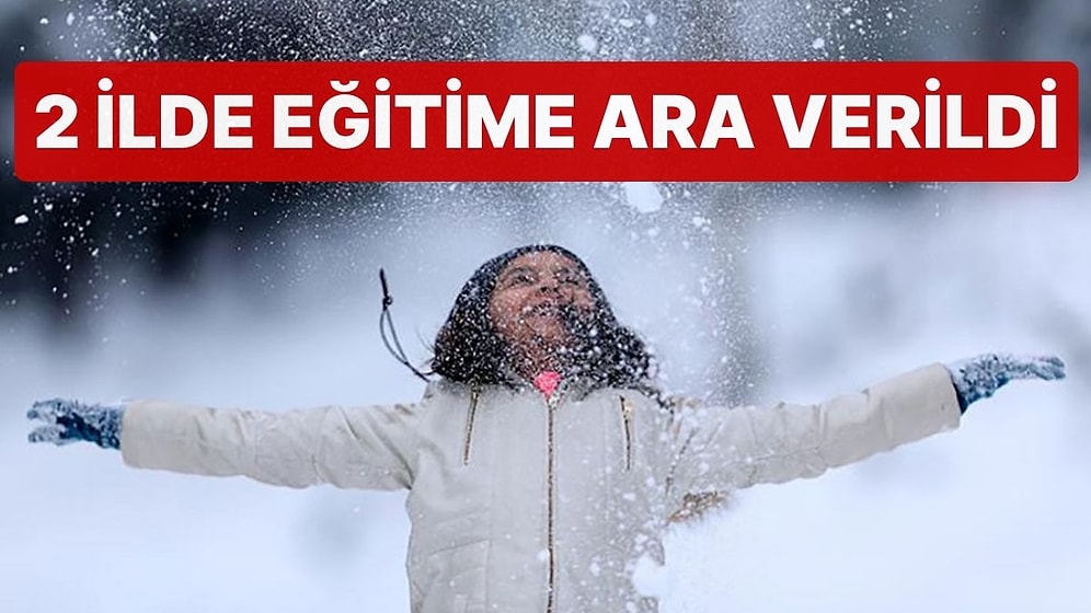 2 İlde Eğitime Kar Engeli: 9 İlçede Okullar Tatil Edildi
