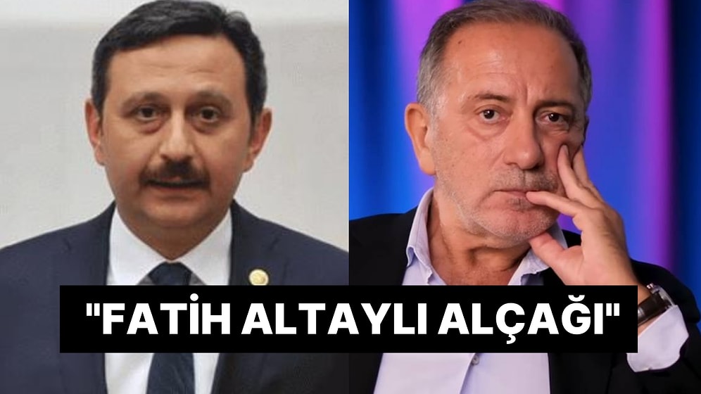 AK Partili Vekil Fatih Altaylı’ya Hakaret Etti: 'Alçak'