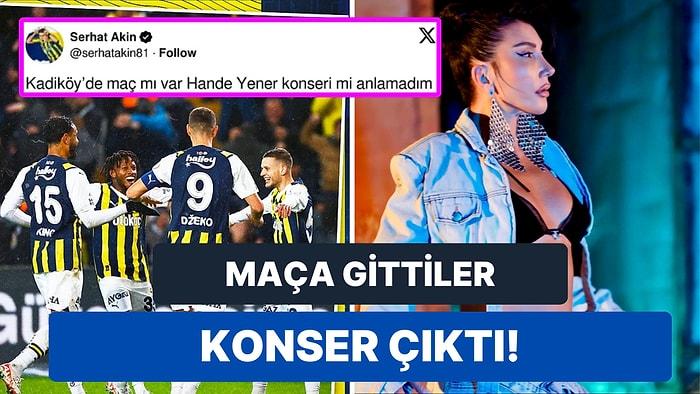 Fenerbahçe-Konyaspor Maçının Adeta 'Hande Yener' Konserine Dönmesine Taraftardan Gelen Komik Tepkiler