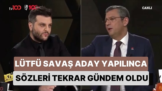Özgür Özel'in Hatay Belediyesi İçin Söylediği Sözler Lütfü Savaş Aday Yapılınca Tekrar Gündem Oldu