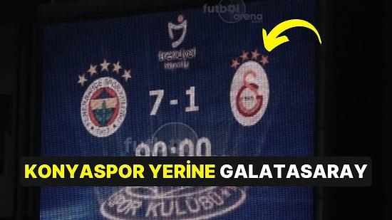 Fenerbahçe Maçında Skorbordda Kısa Süreliğine Galatasaray Logosu Yer Alması Sosyal Medyanın Dilinde
