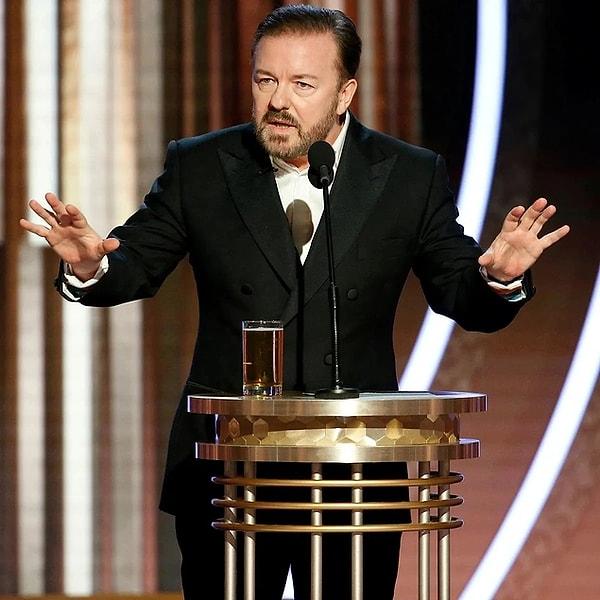 Ünlü komedyen Ricky Gervais’in bir törende yaptığı açıklamlalar gündem oldu.