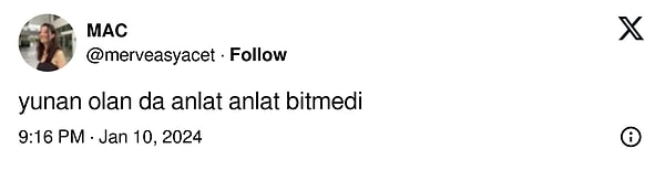 Yunan öğrenci ise "araya başka konu girmiş olabilir mi" dedirtecek kadar uzun bir atarla videoya dahil oldu.