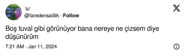 "İlham verici" olarak paylaşılan bu görseli boş bir tuval olarak yorumlayanlar oldu.