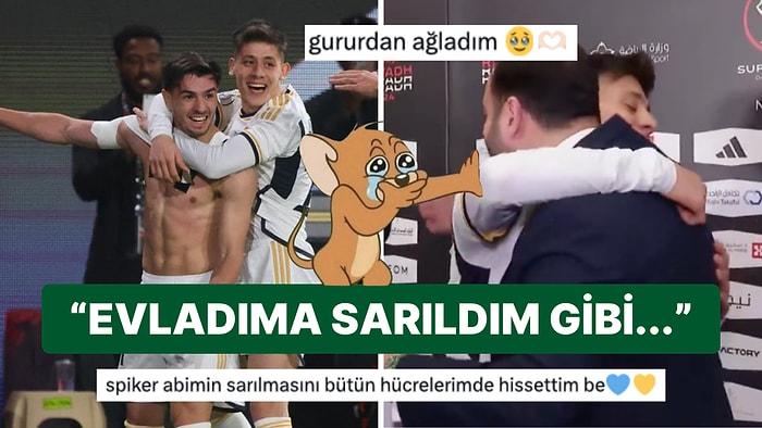 Tüm Türkiye'nin Yapmak İstediğini Yaptı: Erkut Öztürk Real Madrid Formalı Arda Güler'e Sımsıkı Sarıldı!