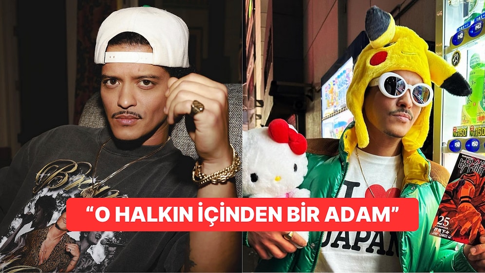Tokyo’da Manga Okuyan Bruno Mars Paylaşımındaki Kıyafeti ve Pikachu Şapkası ile Resmen Japon Oldu