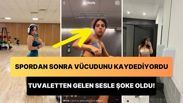 Spor Salonunun Soyunma Odasında Sırt Kaslarını Kaydetmek İsterken Tuvaletten Gelen Ses ile Şoke Olan Kadın