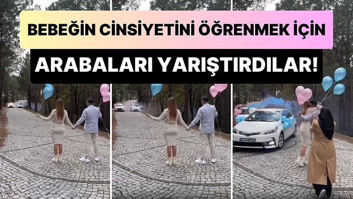 Doğacak Bebeklerinin Cinsiyetini Öğrenmek İçin Cinsiyet Atadıkları Arabaları Yarıştıran Çift