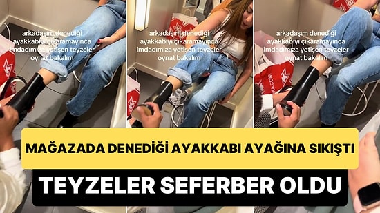 Mağazada Denediği Ayakkabıyı Çıkaramayınca Teyzeler Seferber Oldu: "Tekini Çıkardı 'Daha Yapmam' Deyip Gitti"