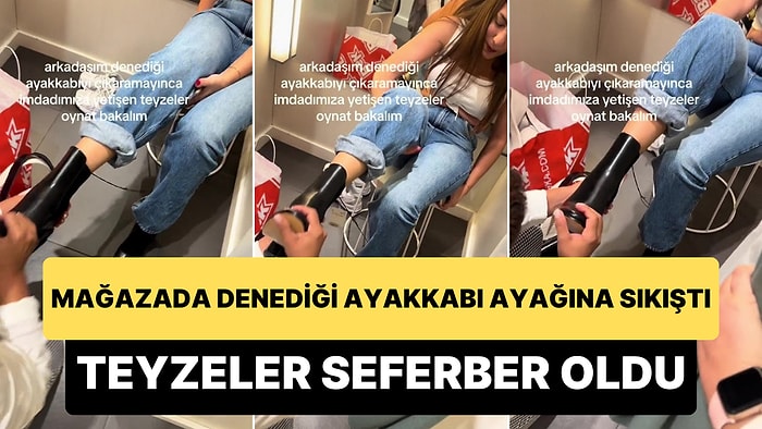 Mağazada Denediği Ayakkabıyı Çıkaramayınca Teyzeler Seferber Oldu: "Tekini Çıkardı 'Daha Yapmam' Deyip Gitti"
