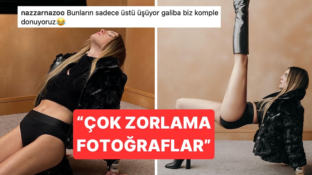 Biz Soğuktan Titrerken Altı Kaval Üstü Şişhane Kombiniyle Yarı Çıplak Poz Veren Melis Sezen Dillere Düştü!