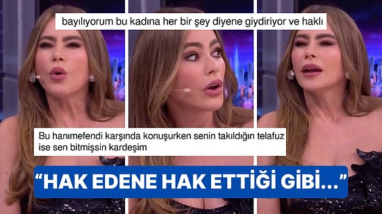 Güzelliğiyle Nam Salmış Dünyaca Ünlü Aktris Sofia Vergara Aksanıyla Dalga Geçen Sunucuyu Yerin Dibine Soktu