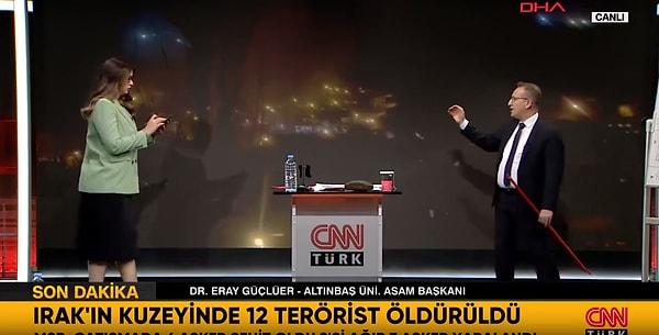 CNN Türk canlı yayınında gösterilen o görüntülere ise gazeteci İbrahim Haskoloğlu tepki gösterdi.