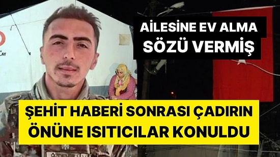 Çadırda Kalan Şehit Ailesine 10 Adet Isıtıcı Verildi: 'Size Ev Alacağım'