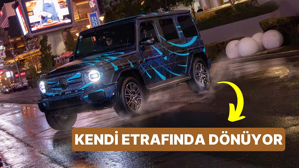 Park Sorunu Tarih Oluyor: Las Vegas'ta Nefes Kesen Anlarla Mercedes EQG'den Akıl Almaz Tank Dönüşü Gösterisi