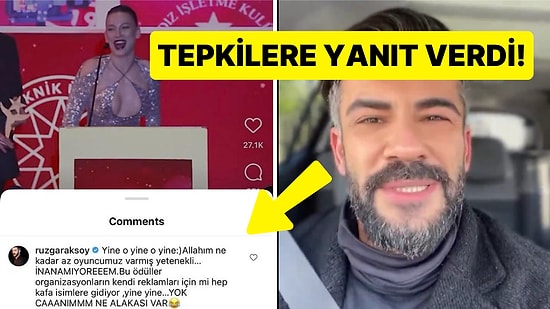 Serenay Sarıkaya'nın Ödül Almasına Tepki Gösteren Oyuncudan Açıklama Geldi