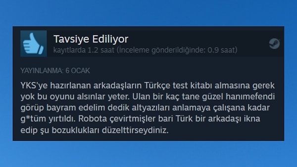 7. Erotik oyun geliştiricilerin şu inceliğine bakar mısınız?