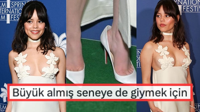 "Wednesday" Yıldızı Jenna Ortega Kendisine 3 Numara Büyük Gelen Ayakkabılarıyla Dillere Düştü