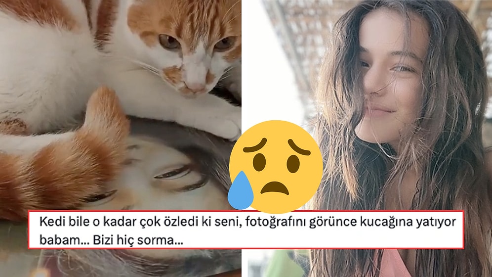 Depremde Hayatını Kaybeden Küçük Kızın Resmini Görünce Kedisinin Yaptığı İçimizi Paramparça Etti