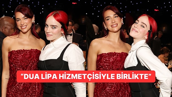Eleştirmenlerin Seçimi Ödüllerine Katılan Billie Eilish ve Dua Lipa İkilisi Kızıl Saçlarıyla İlgi Odağı Oldu