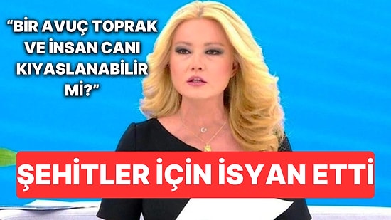 Yayına Başlarken Şehitleri Unutmayan Müge Anlı "Bir Karış Toprak İçin Değer mi?" Diyerek İsyan Etti